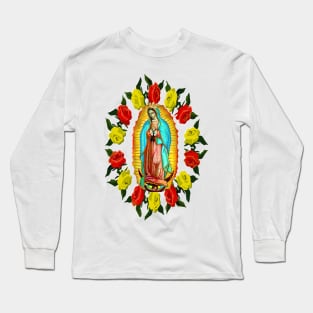 Our Lady of Guadalupe Virgin Mary Catholic Saint Long Sleeve T-Shirt